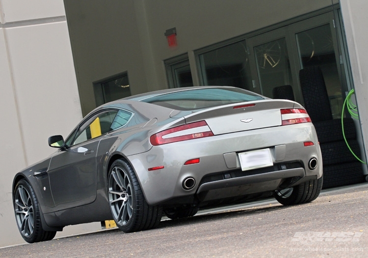 2008 Aston Martin Vantage with 20" CEC 882 in Gunmetal (Machined) wheels