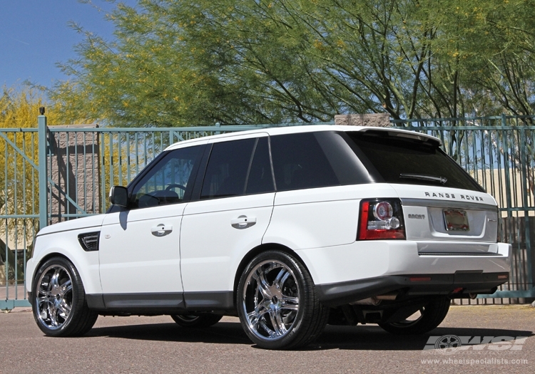 2011 Land Rover Range Rover Sport with 22" MKW M105 in Chrome wheels