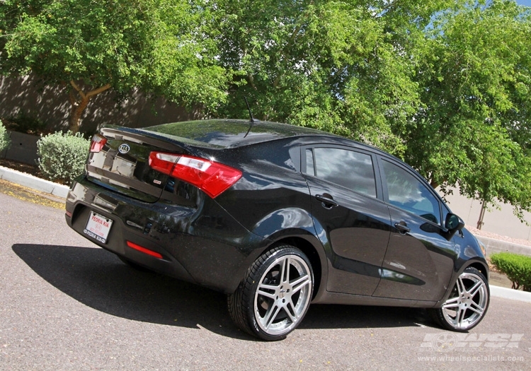 2012 Kia Rio with 19" Giovanna Tokyo in Silver wheels