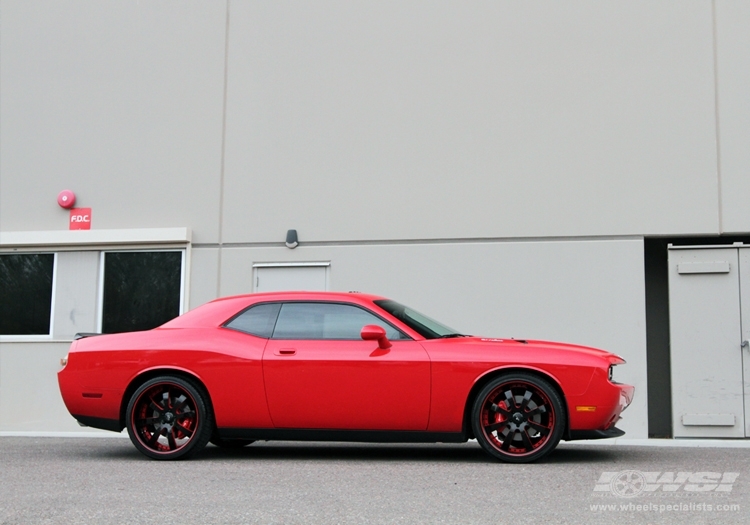 2011 Dodge Challenger with 22" Savini Forged SV28S in Brushed Black (Chrome Lip) wheels