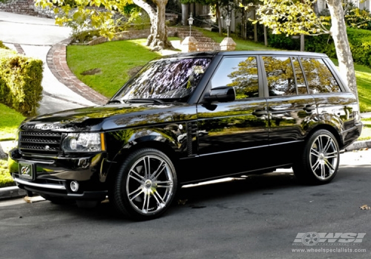 2011 Land Rover Range Rover with 22" CEC 883 SUV in Black (Magic) wheels