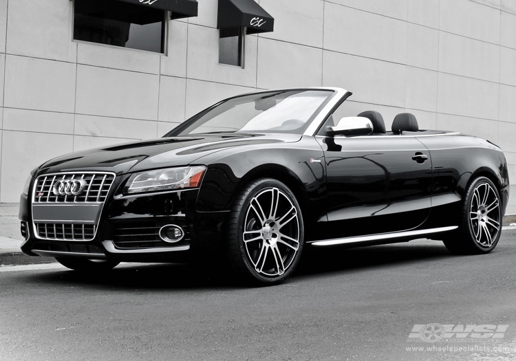 2011 Audi S5 with 20" CEC 883 in Gloss Black (Machined) wheels