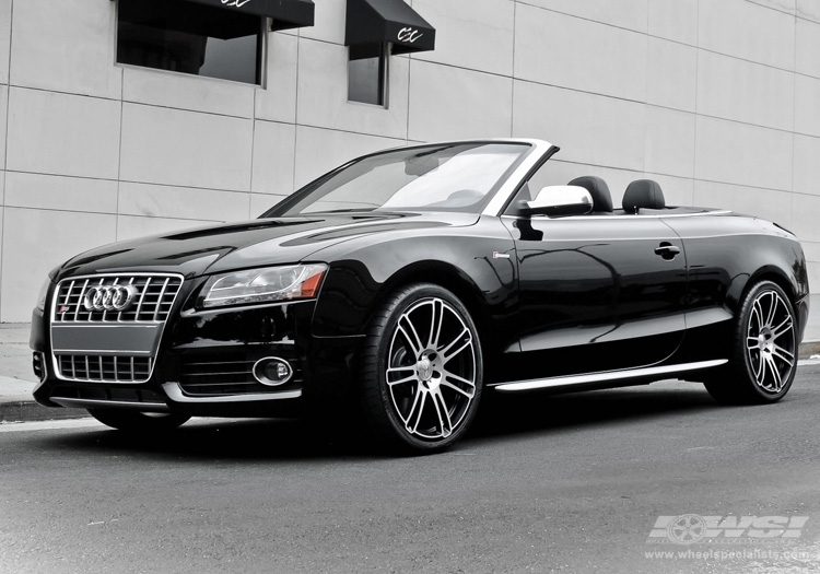 2011 Audi S5 with 20" CEC 883 in Gloss Black (Machined) wheels