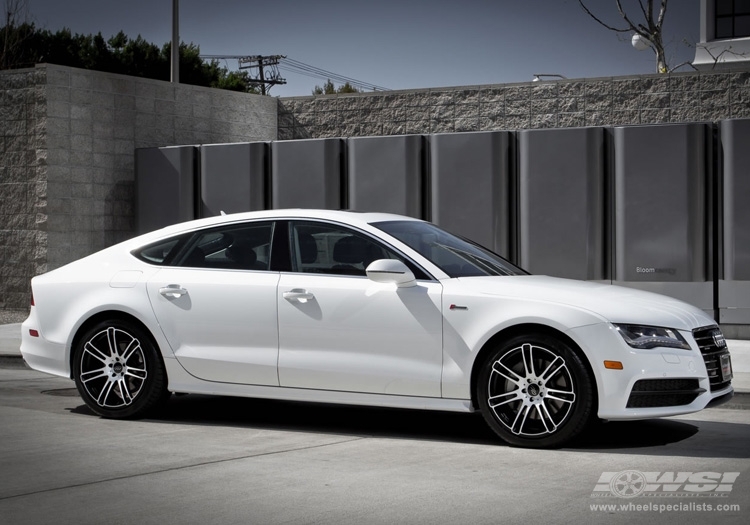 2012 Audi A7 with 20" CEC 883 in Gloss Black (Machined) wheels