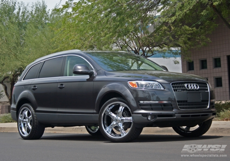 2009 Audi Q7 with 22" CEC 856 in Chrome wheels