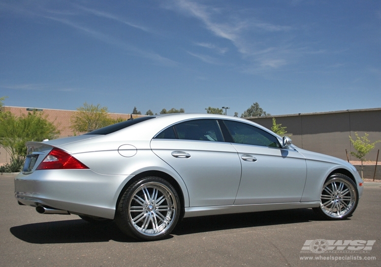 2007 Mercedes-Benz CLS-Class with 20" Vossen VVS-082 in Black Machined (DISCONTINUED) wheels