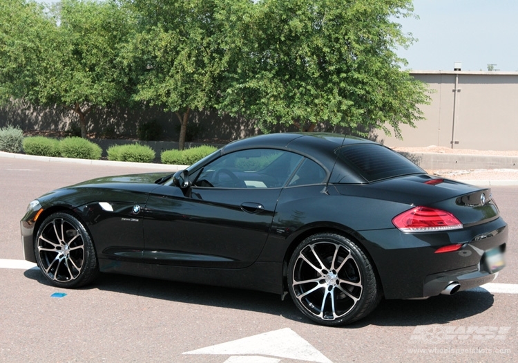 2012 BMW Z4 with 20" CEC 882 in Gloss Black (Machined) wheels