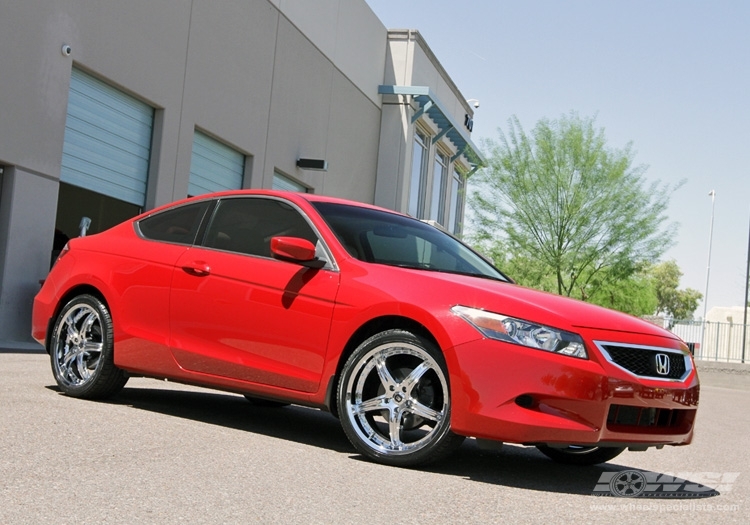 2011 Honda Accord with 20" Enkei LS-5 in Chrome (Luxury Sport) wheels