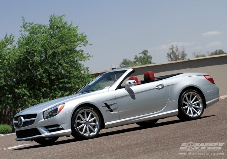 2013 Mercedes-Benz SL-Class with 20" Vossen CV1 in Matte Silver (DISCONTINUED) wheels