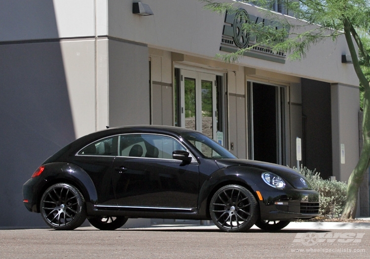 2012 Volkswagen Beetle with 20" Giovanna Kilis in Matte Black wheels