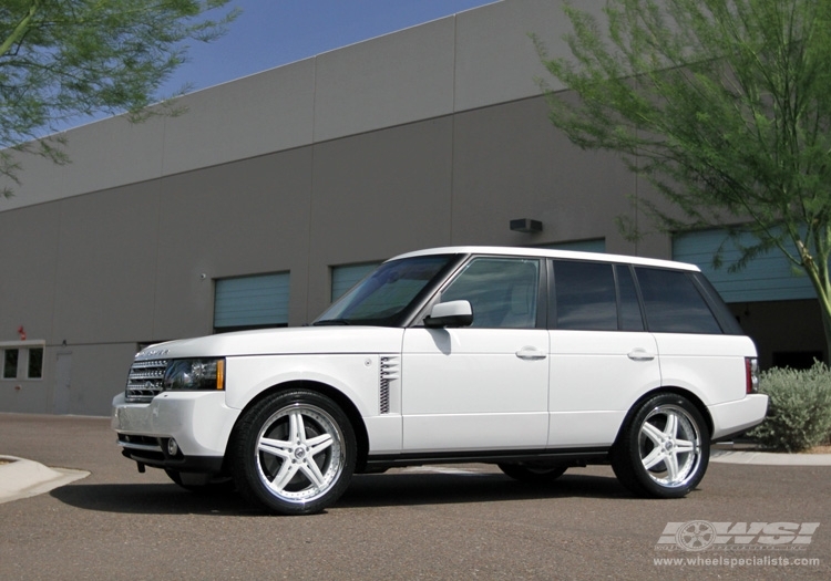 2011 Land Rover Range Rover with 22" Lexani LX-15 in Machined Black wheels