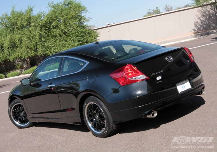 2012 Honda Accord with 18" Enkei Lusso in Black Machined (Luxury Sport) wheels