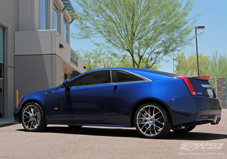 2011 Cadillac CTS Coupe with 20" Giovanna Kilis in Chrome wheels