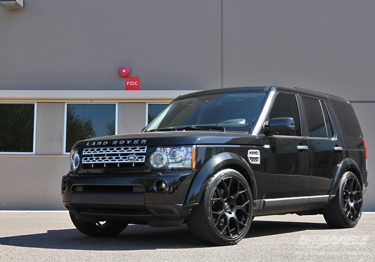 2011 Land Rover LR4 with 22" Koko Kuture Gaza in Black wheels