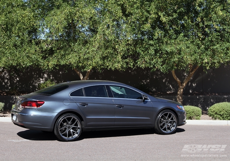 2012 Volkswagen CC with 20" Giovanna Monza in Graphite (Chrome S/S Lip) wheels