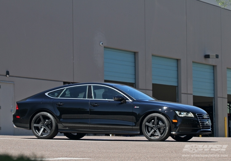 2012 Audi A7 with 20" Giovanna Mecca in Black (Black Lip) wheels