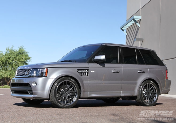 2012 Land Rover Range Rover Sport with 22" Gianelle Yerevan in Matte Black (Chrome S/S Lip) wheels