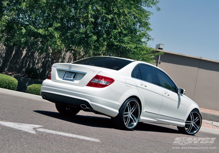 2010 Mercedes-Benz C-Class with 20" Vossen VVS-085 in Gloss Black (DISCONTINUED) wheels