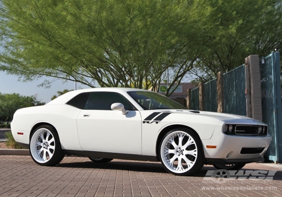 2012 Dodge Challenger with 24" Asanti AF-153 in Chrome / Black wheels