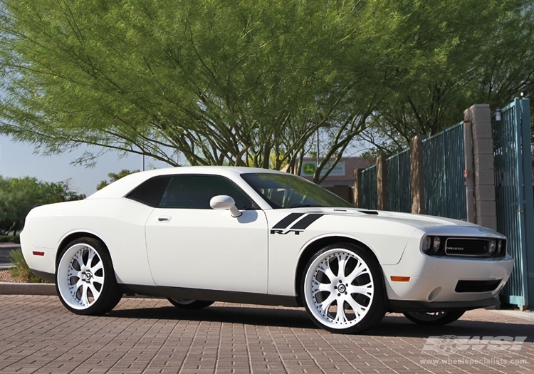 2012 Dodge Challenger with 24" Asanti AF-153 in Chrome / Black wheels