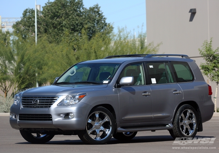 2008 Lexus LX with 22" MKW Closeouts B26 in Chrome wheels