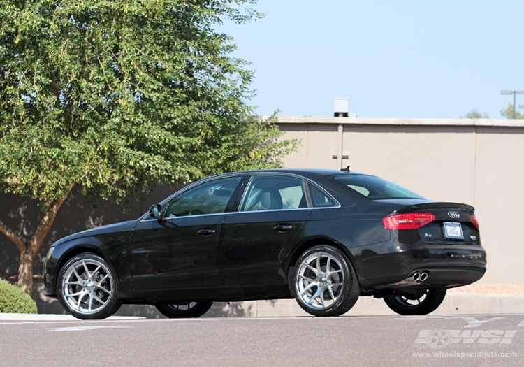 2012 Audi A4 with 20" Giovanna Monza in Machined Silver (Chrome S/S lip) wheels