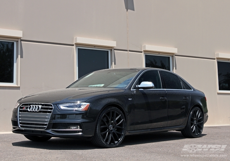 2012 Audi S4 with 20" Giovanna Kilis in Matte Black wheels