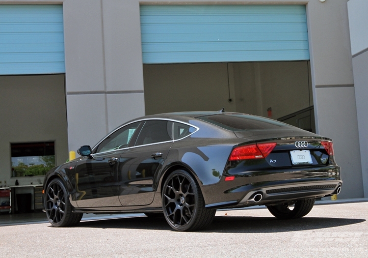 2012 Audi A7 with 22" Koko Kuture Gaza in Black wheels