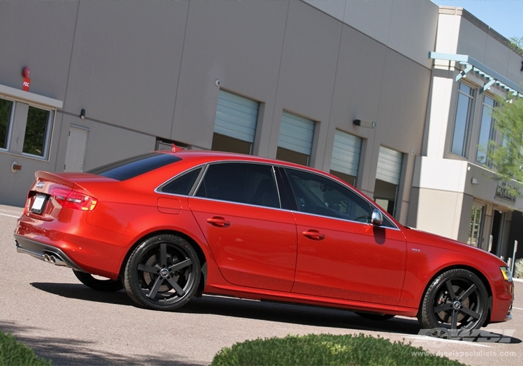 2012 Audi S4 with 20" Giovanna Mecca in Black (Black Lip) wheels