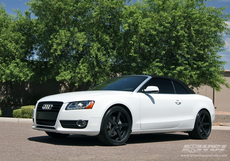 2012 Audi S5 with 20" Giovanna Mecca in Black (Black Lip) wheels