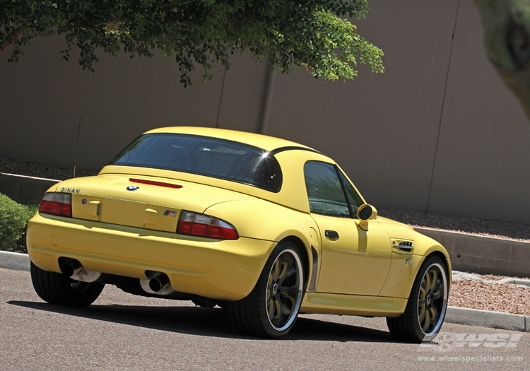 2000 BMW M Roadster with 20" Savini Forged SV28S in Brushed Black (Chrome Lip) wheels