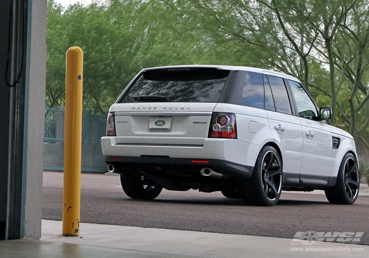 2012 Land Rover Range Rover Sport with 22" GFG Supremo D-2 in Black (Chrome Lip) wheels