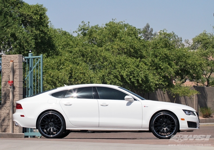 2012 Audi A7 with 22" GFG Supremo G-2 in Black (Chrome lip) wheels