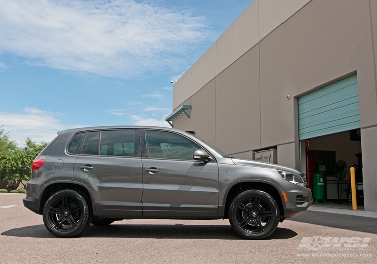 2012 Volkswagen Tiguan with 18" Giovanna Closeouts Marbella in Matte Black wheels