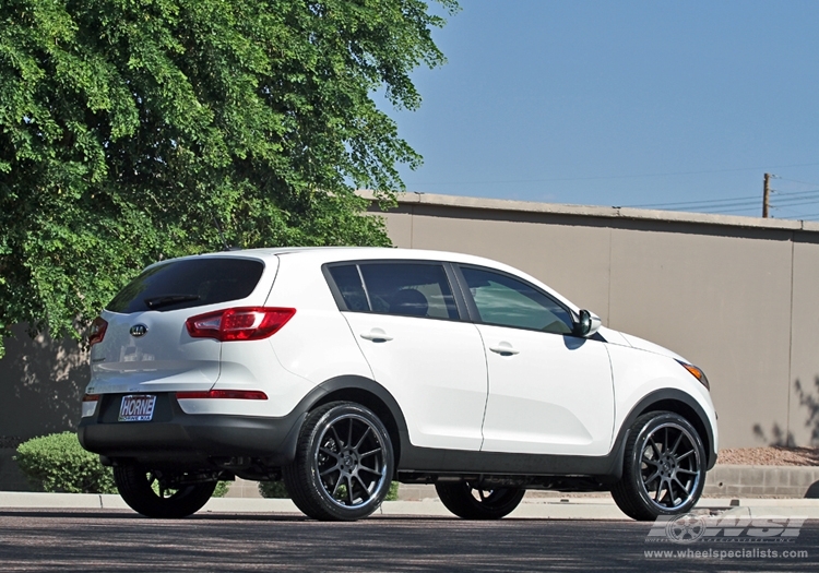 2012 Kia Sportage with 20" Koko Kuture Lindos in Matte Black (Chrome S/S Lip) wheels