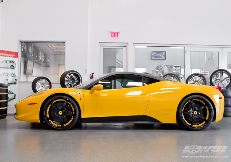 2011 Ferrari 458 Italia with 20" GFG Forged Italia in Chrome (GFG Standard Series) wheels