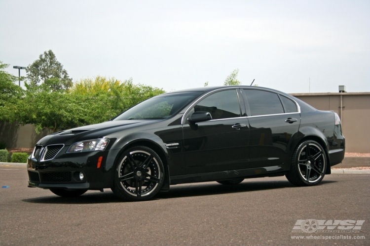 2010 Pontiac G8 with 20" Giovanna Tokyo in Black Machined wheels