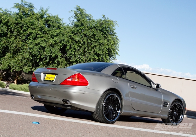 2008 Mercedes-Benz SL-Class with 20" Vossen VVS-077 in Gloss Black (Discontinued) wheels