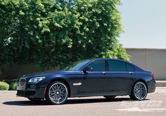 2012 BMW 7-Series with 22" Asanti AF-147 in Chrome wheels