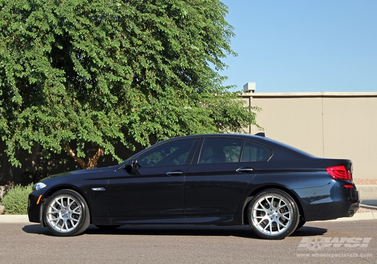 2012 BMW 3-Series with 20" Vossen CV2 in Matte Silver (DISCONTINUED) wheels