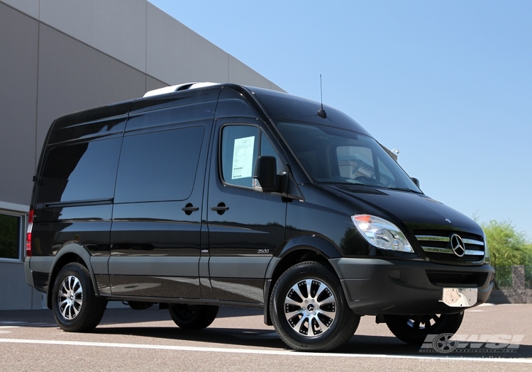 2012 Mercedes-Benz Sprinter with 18" Koko Kuture Sprinter in Machined Black wheels