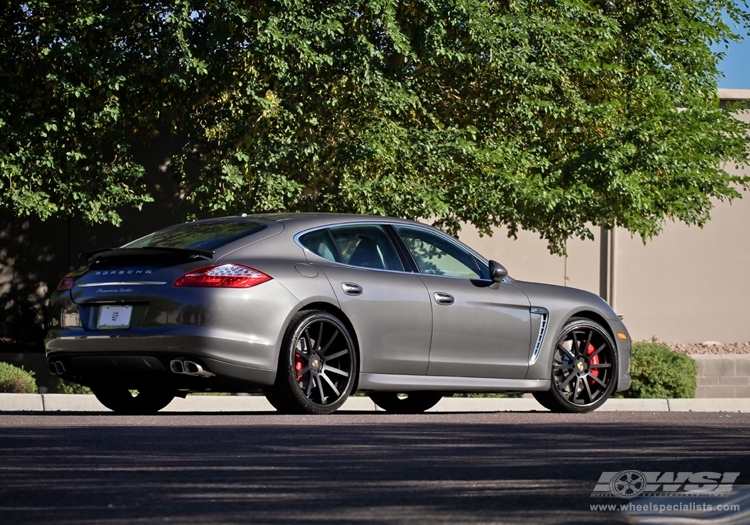 2013 Porsche Panamera with 22" GFG Forged Sunset in Black wheels