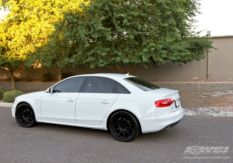 2012 Audi A4 with 20" Koko Kuture Lindos in Matte Black (Black lip) wheels