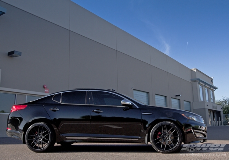 2012 Kia Optima with 20" Gianelle Yerevan in Matte Black (Black Lip) wheels