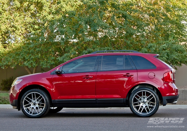 2012 Ford Edge with 22" Gianelle Yerevan in Machined Black (Chrome S/S Lip) wheels