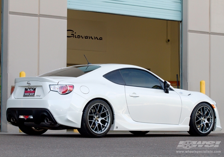 2013 Scion FR-S with 18" Enkei Raijin in Hyper Silver wheels