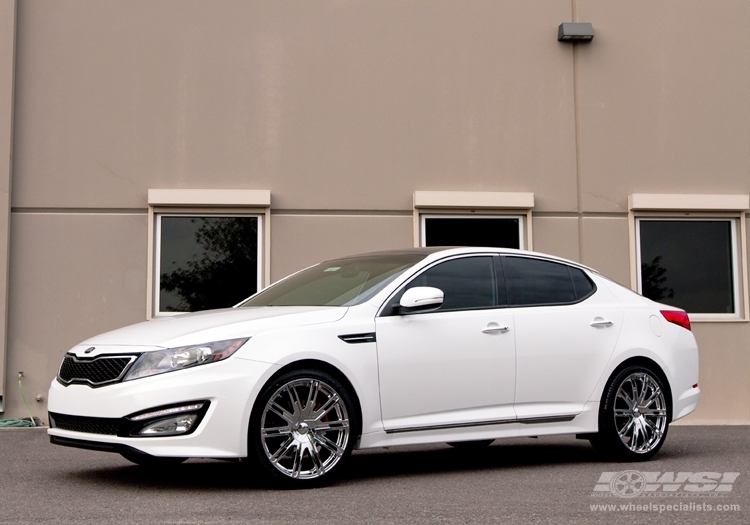 2012 Kia Optima with 20" Enkei Majesty in Chrome wheels