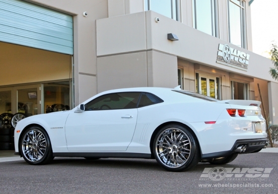 2012 Chevrolet Camaro with 22" Savini Forged SV25S in Chrome wheels