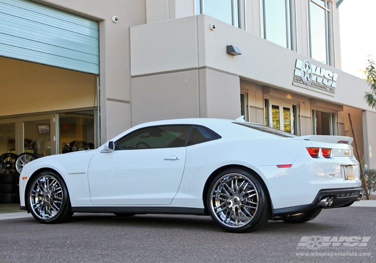 2012 Chevrolet Camaro with 22" Savini Forged SV25S in Chrome wheels