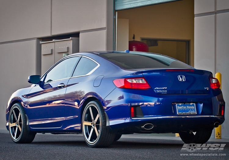 2013 Honda Accord with 20" Giovanna Mecca in Machined Black (Chrome S/S Lip) wheels